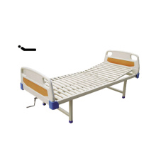 Heißer Verkaufs-preiswerte einzelne Kurbel-medizinische Bett- / PE-Bett-Kopf- und Streifen-Art-Bett-Oberfläche